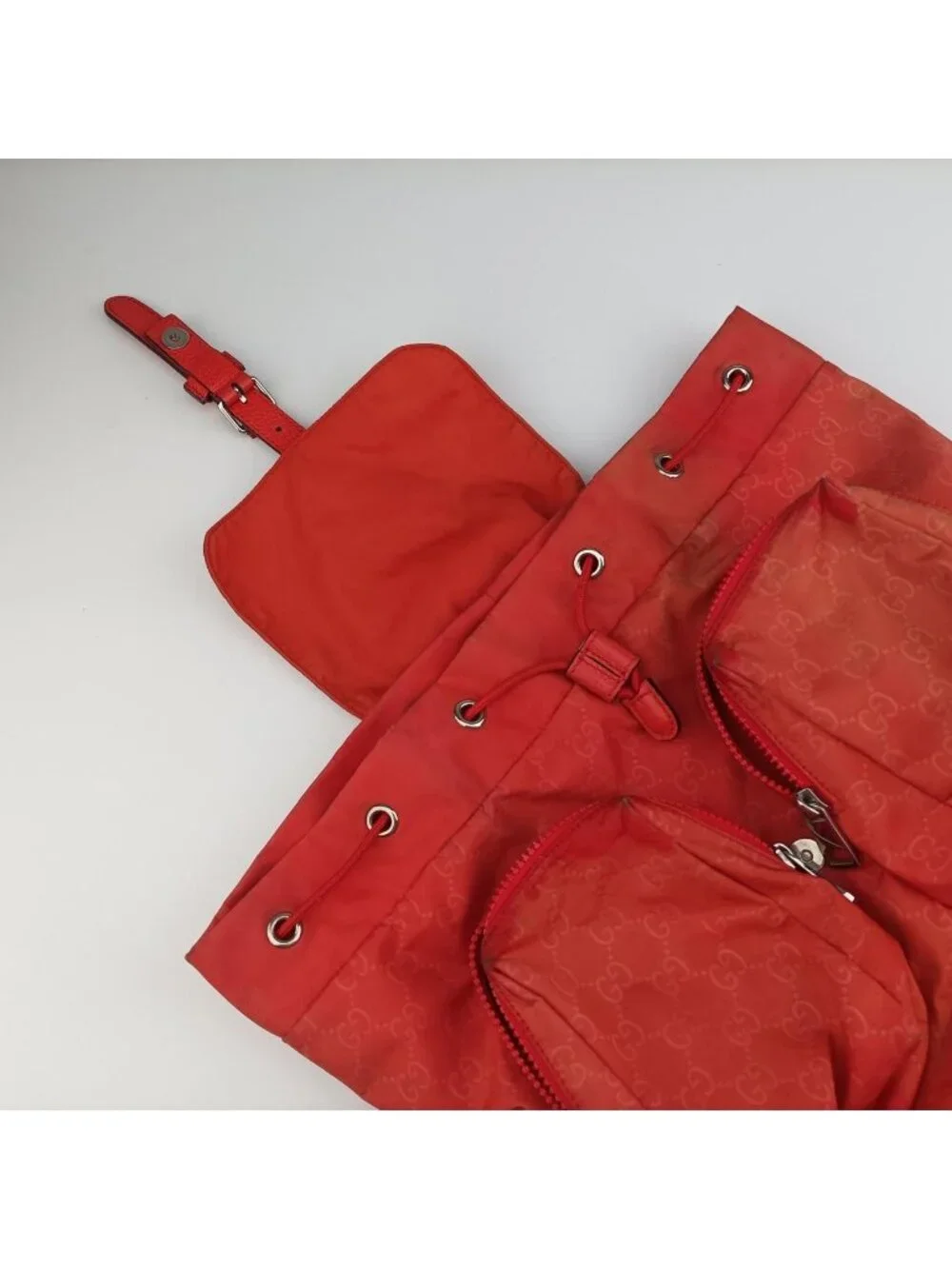 Gucci GG Pattern Orange Backpack